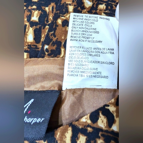 MHM Melissa Harper Alligator Print Wrap Maxi Dress with Sash Tie Size 12 - Picture 7 of 7